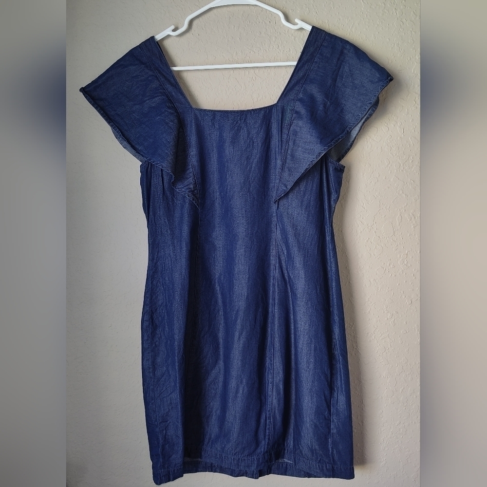 a.n.a Denim Blue Shirt Dress size M - Picture 3 of 10